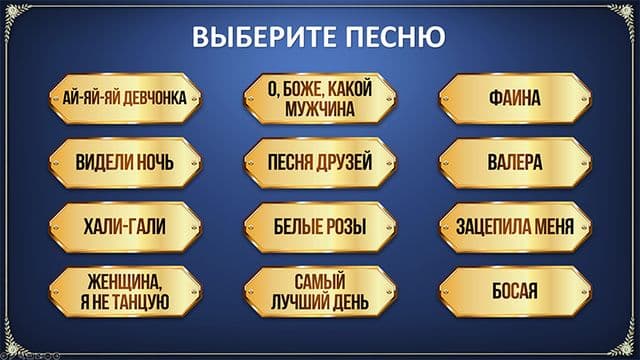 Список песен